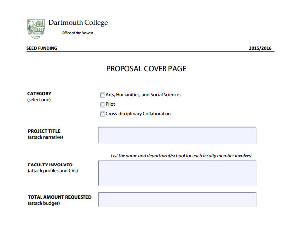 research proposal cover