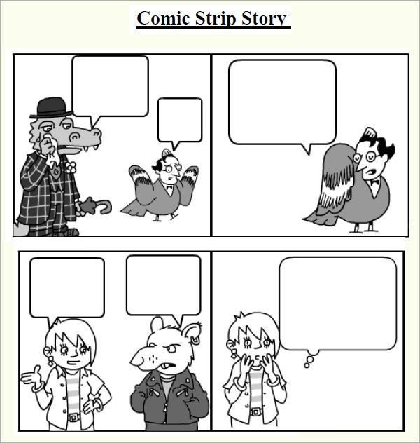 Comic Strip Template Psd HQ Template Documents