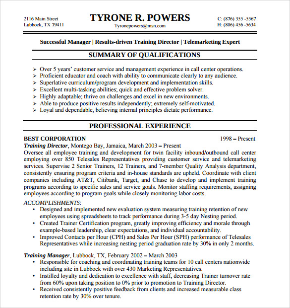 10 Customer Service Representative Resume Templates to Download