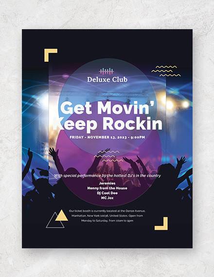 club flyer templates for photoshop