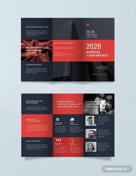 free conference business brochure template