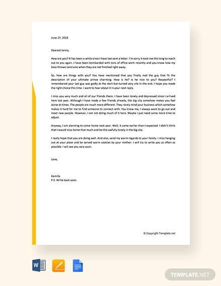 FREE 11 Sample Informal Letter Templates In MS Word PDF Google Docs Pages