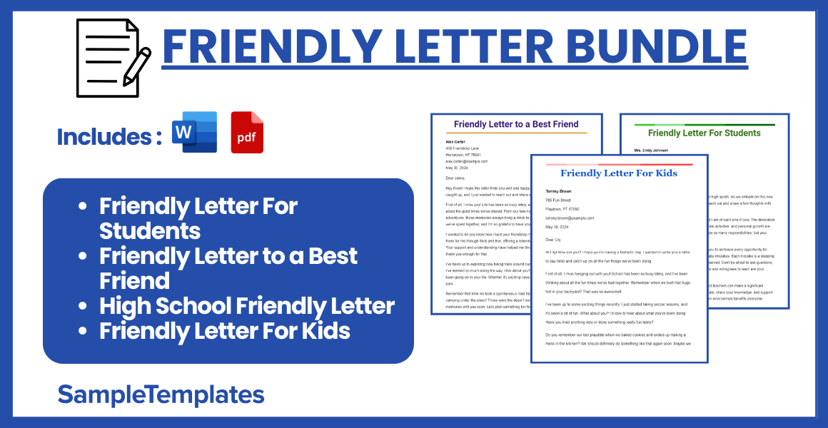 friendly letter bundle