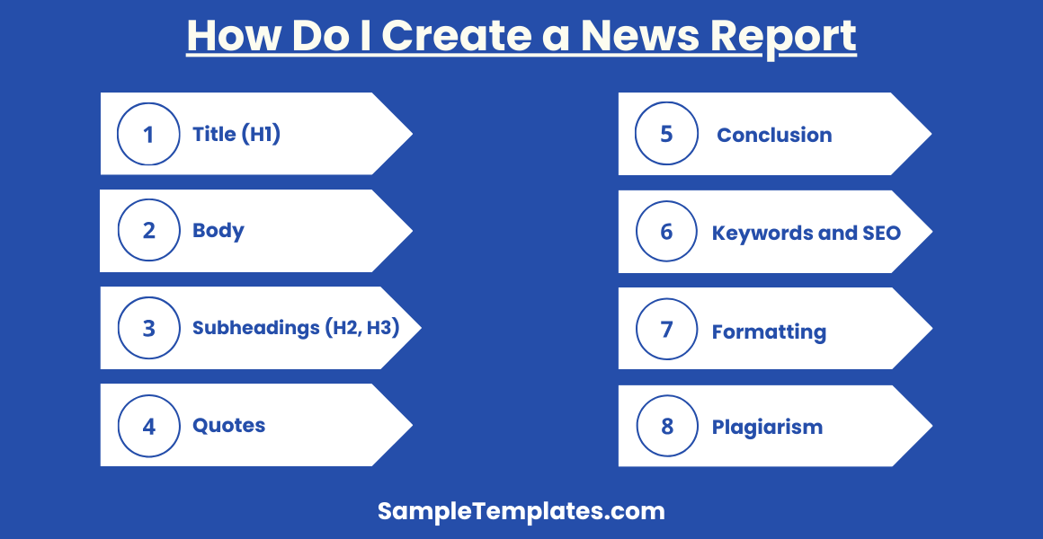 how do i create a news report