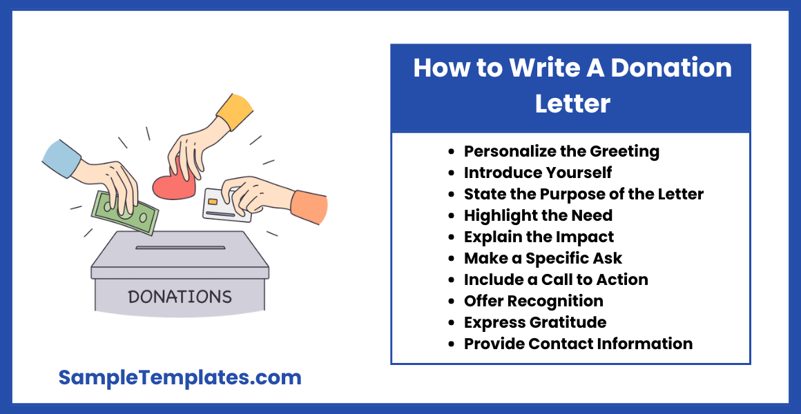 how to write a donation letter