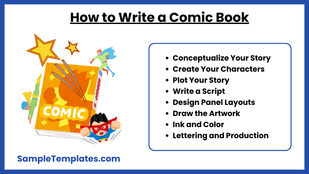 how to write a comic book