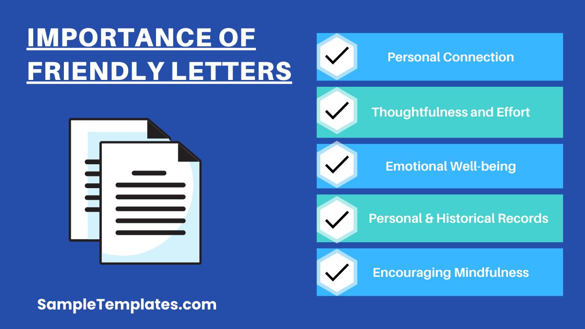 importance of friendly letters