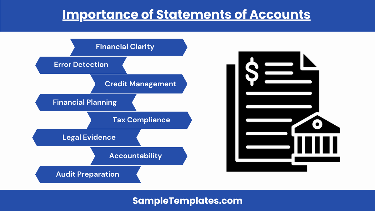 importance of statements of accounts