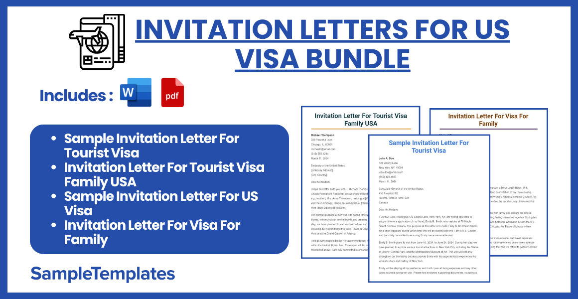 invitation letters for us visa bundle