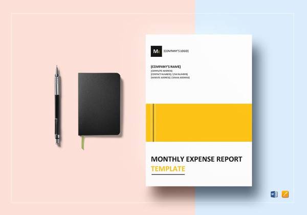 monthly expense report template