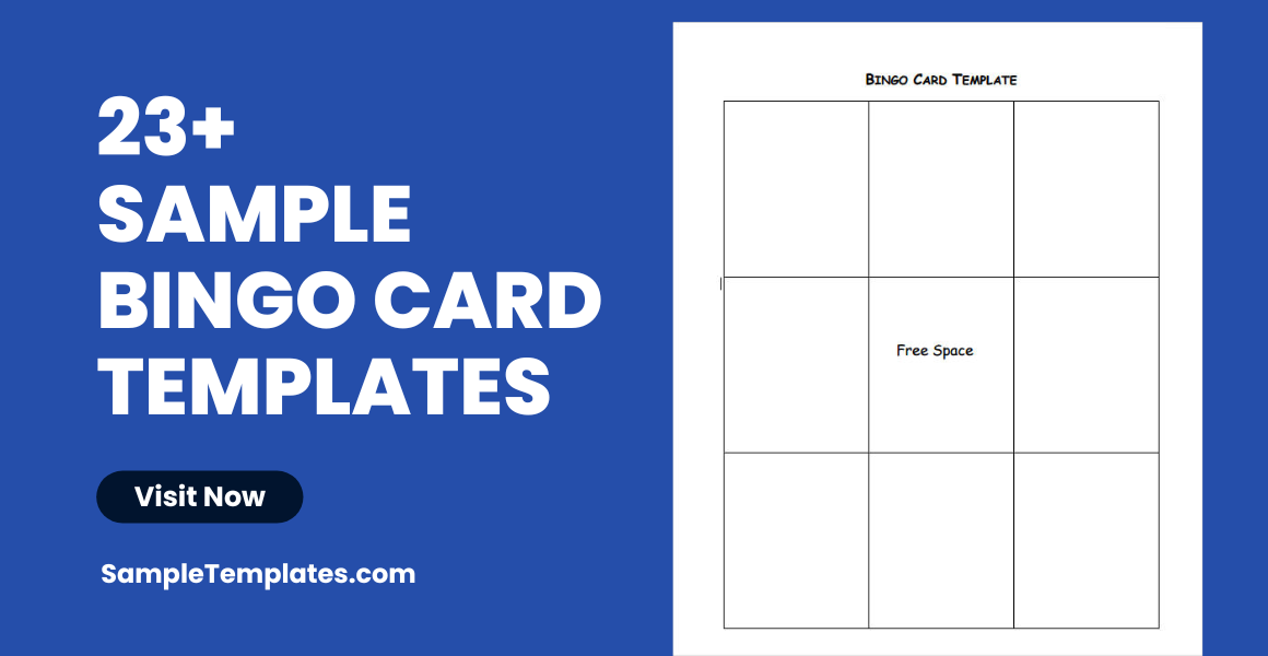 sample bingo card templates