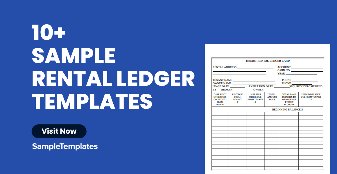 sample rental ledger templates