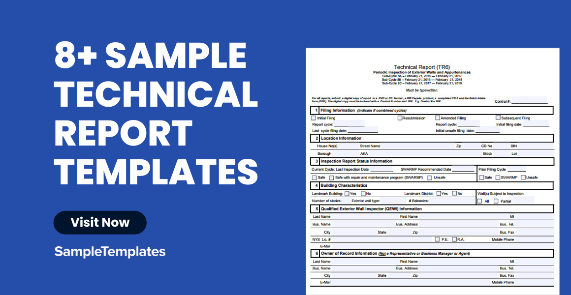 sample technical report template