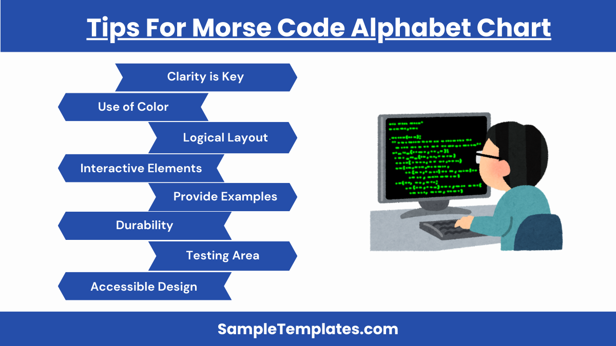 tips for morse code alphabet chart