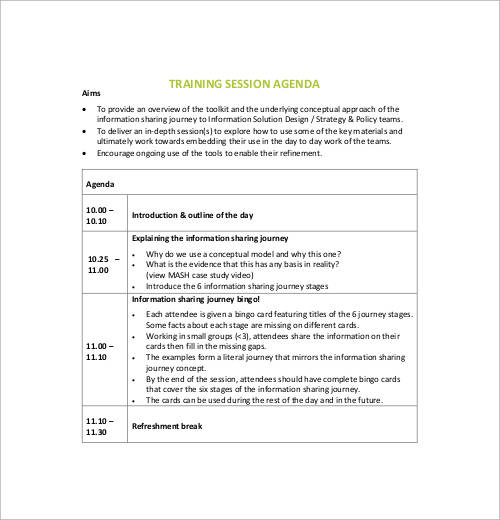 FREE 41+ Sample Agenda Templates in PDF MS Word