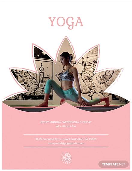 Free 27 Yoga Flyer Templates In Eps Psd Ms Word Pages Publisher Indesign Ai