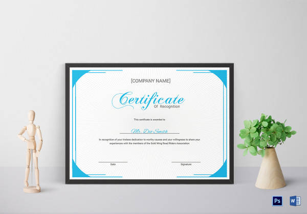 youth recognition certificate template