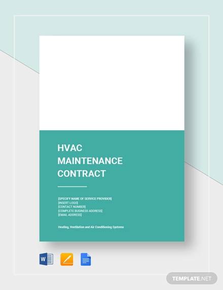 hvac maintenance contract