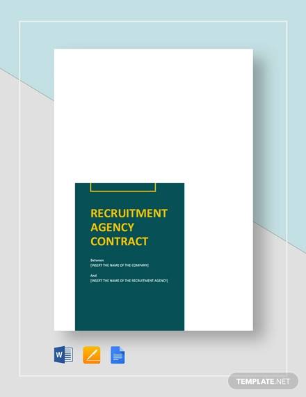 recruitment agency contract