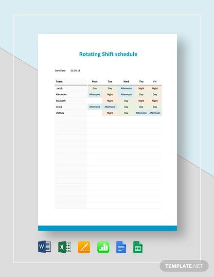 rotating shift schedule