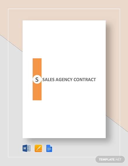 sales agency contract
