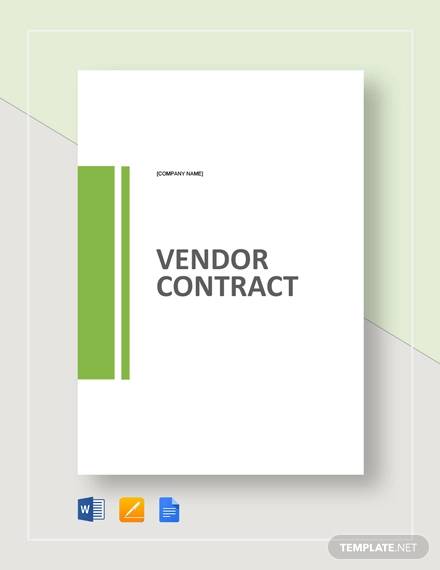 vendor contract