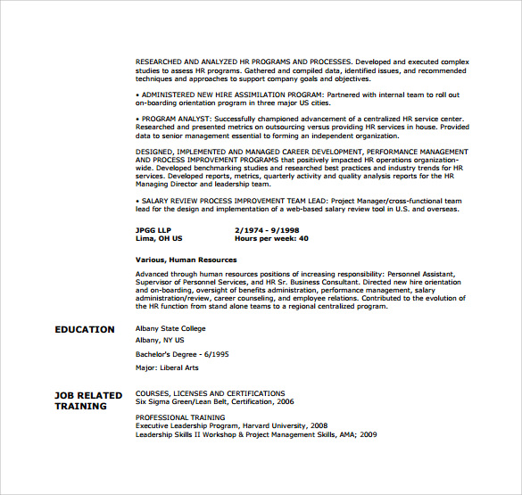 gmu career services resume template