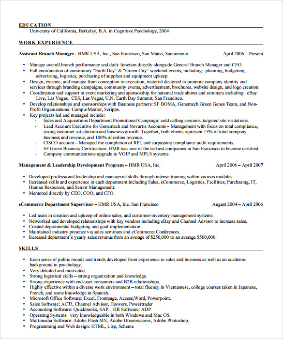 prinatble event coordinator resume 