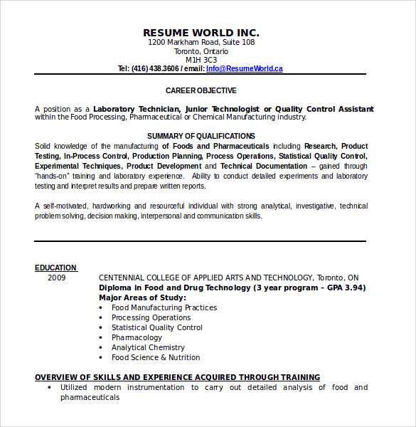 Sample Food Service Resume 6 Documents In Pdf Word