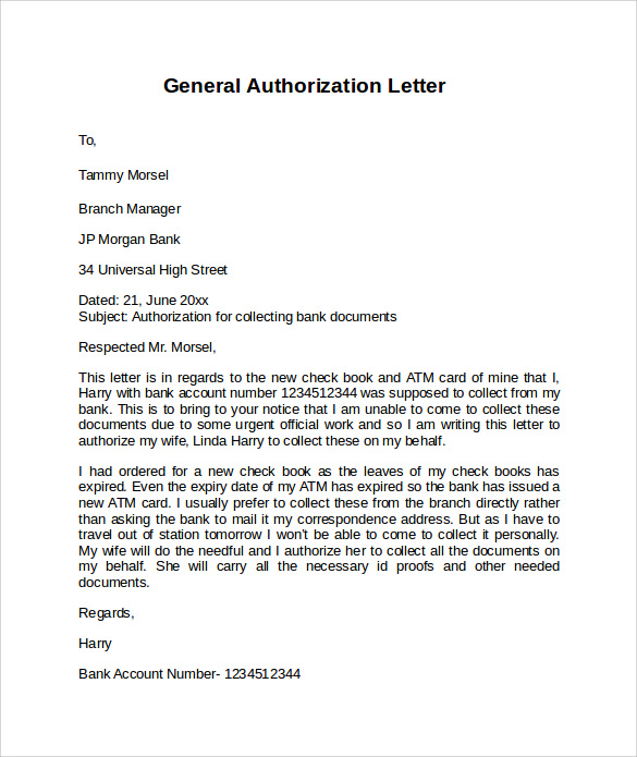 Letter Of Authorization Brand