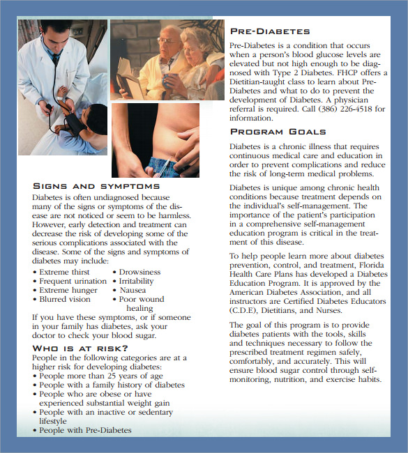 diabetes brochure for patients