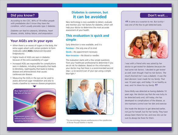 early diabetes detection patient brochure