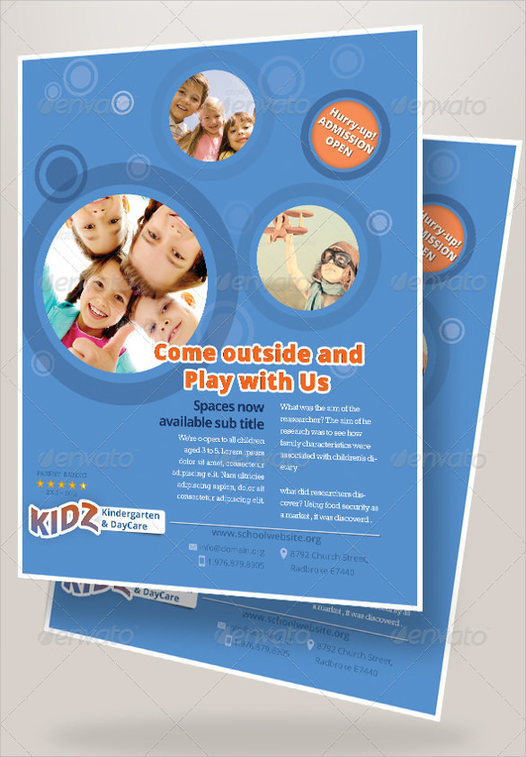 Daycare Flyers Templates Free