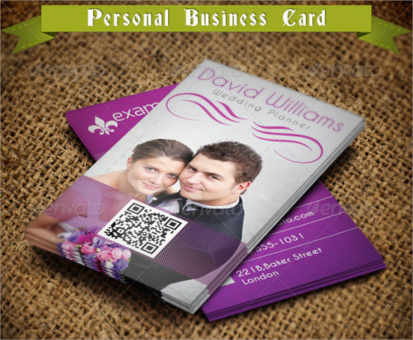wedding planner business card