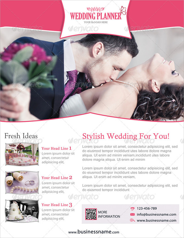 wedding planner flyer template