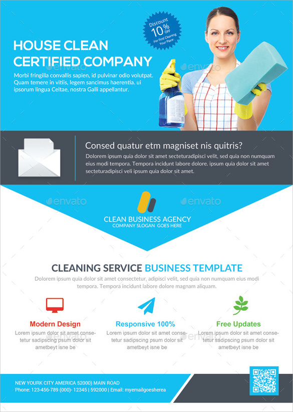 17+ Printable House Cleaning Flyers Templates | Sample Templates