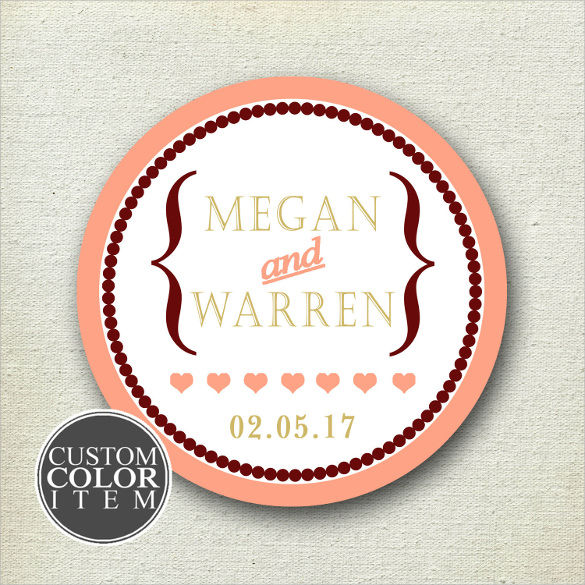 personalized wedding favor labels