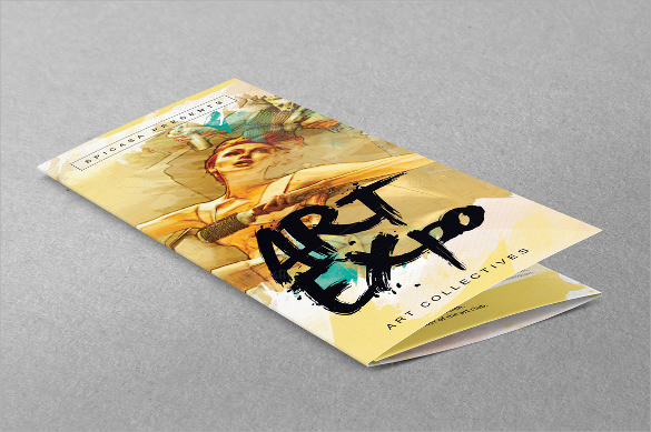 art show trifold brochure