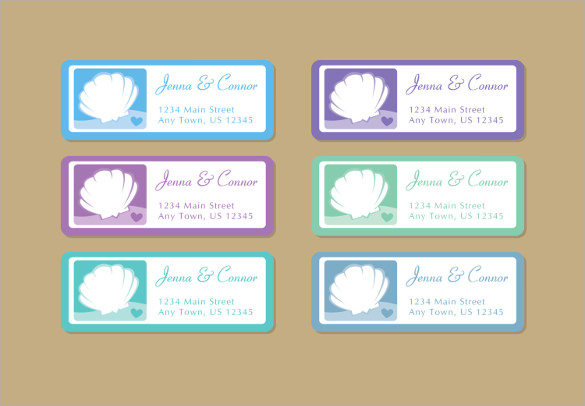 wedding address labels template