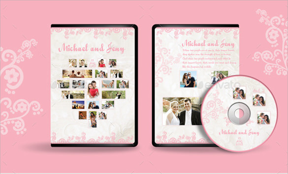 wedding dvd cover and labels