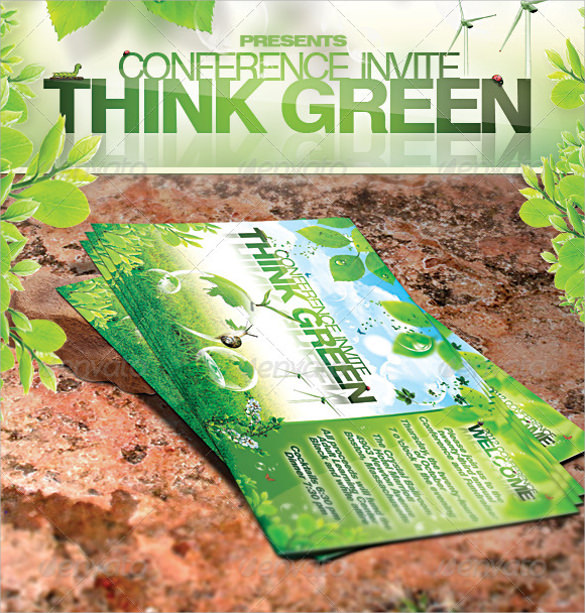 green promotion flyer