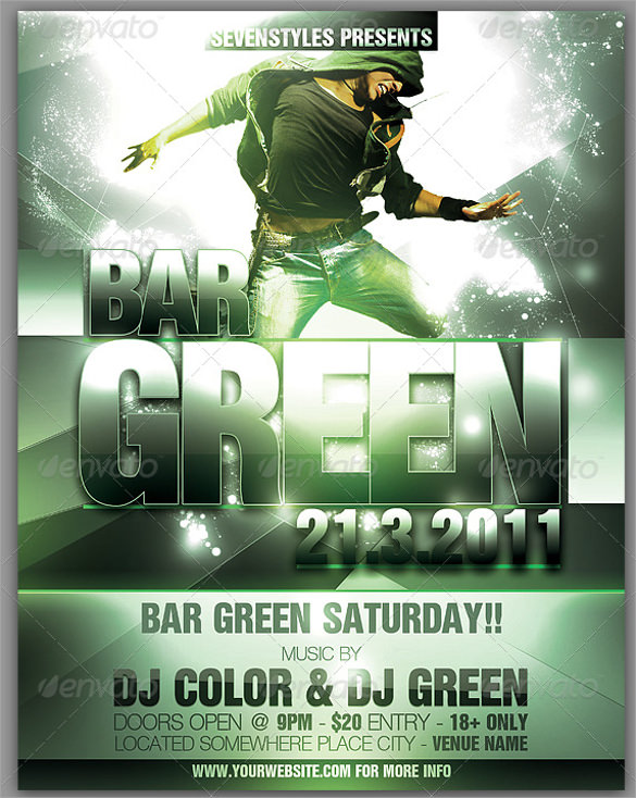 green poster flyer
