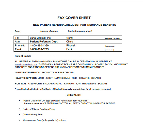 sample pdf personal fax cover sheet