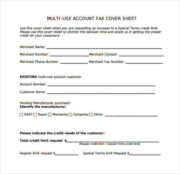 personal fax cover sheet template