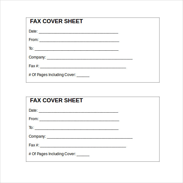 FREE 13 Sample Generic Fax Cover Sheet Templates In PDF MS Word