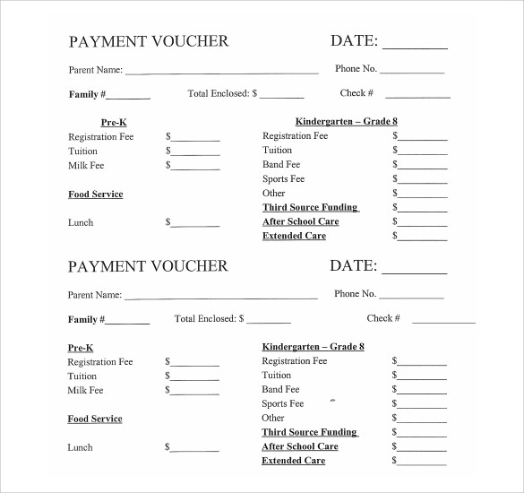 payment voucher sample