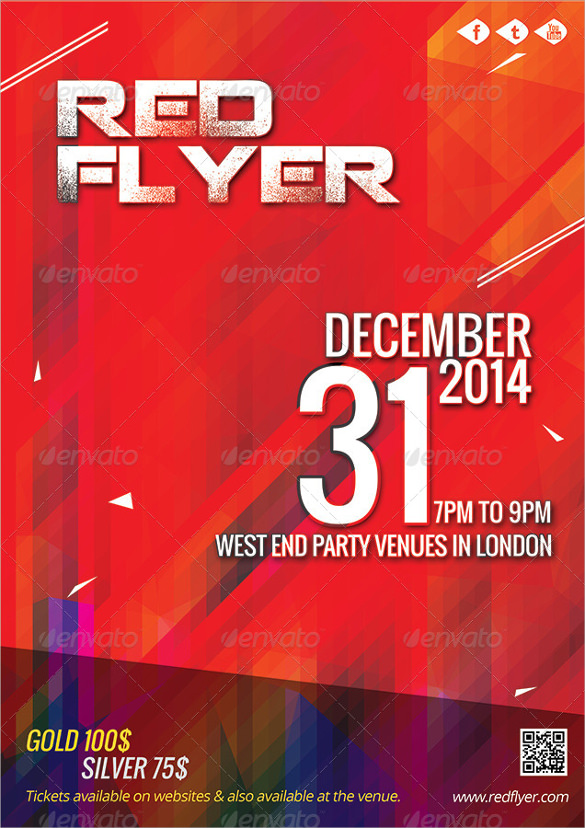 amazing red flyer template