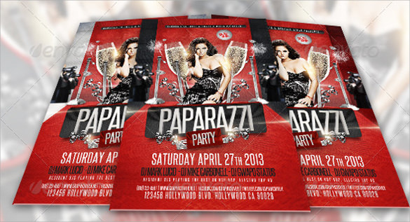 red carpet flyer template 