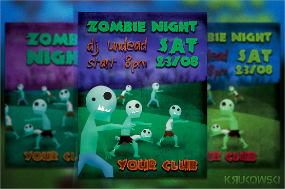 zombie night flyer