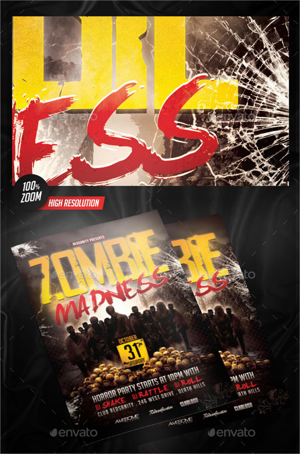zombie madness flyer